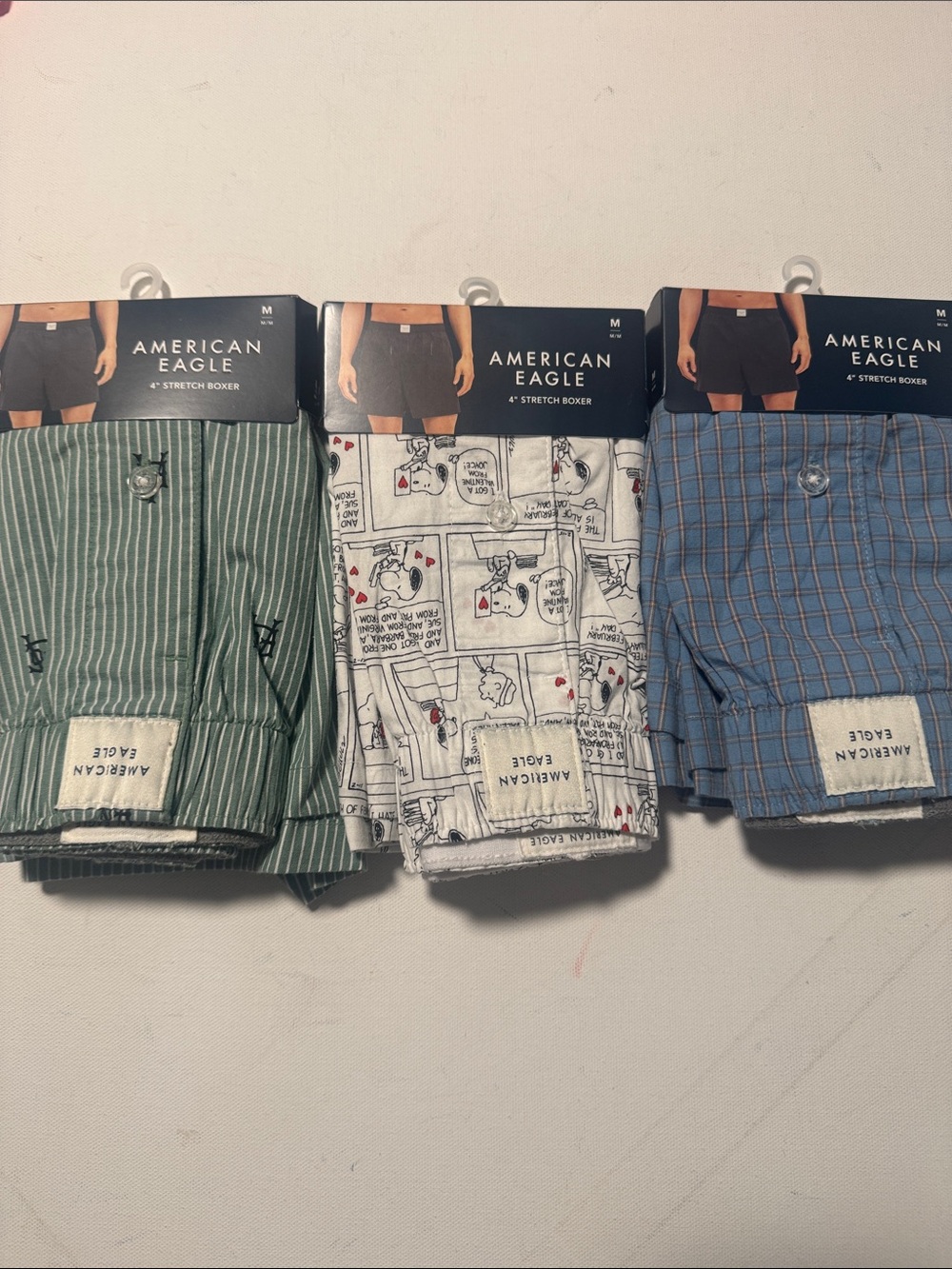 American Eagle Boxers Mens Medium 3 Pack